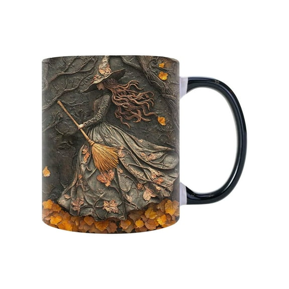 Halloween Wizard Mug - Practical Ceramic Cup For Event Decoration