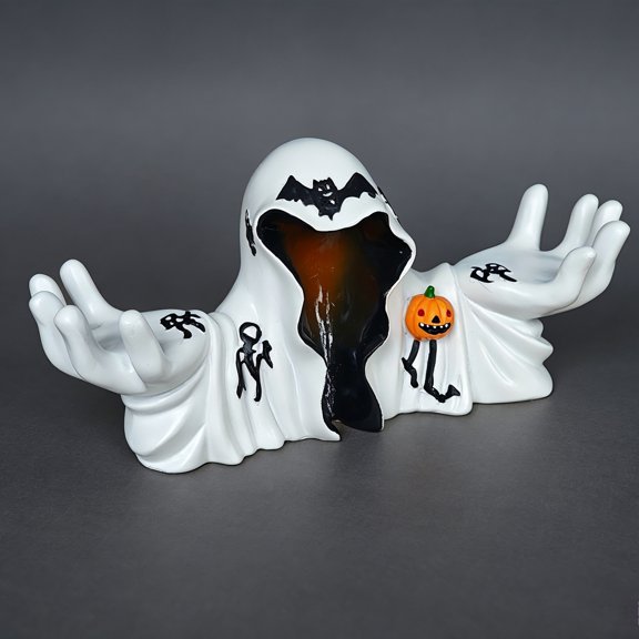 Halloween Wizard Robe Candle Holder, Unique Tabletop Decoration for Home Decor
