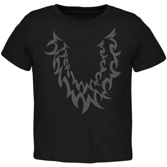 Halloween Wolf Costume Black Toddler T Shirt Black 2T