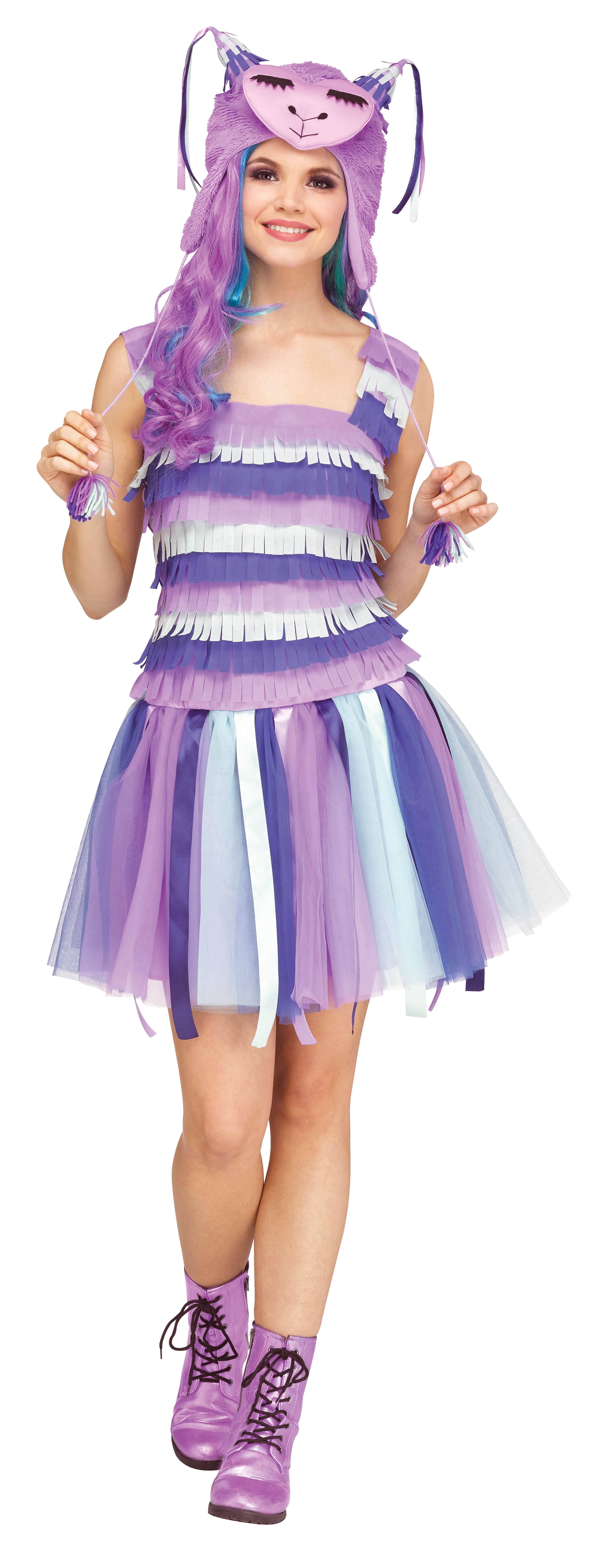 Halloween Women Party Pinata Llama Costume Size Large by Fun World