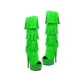thumbnail image 1 of Halloween Women's 6" Micro Suede Western Fringe Boot, 1 of 2