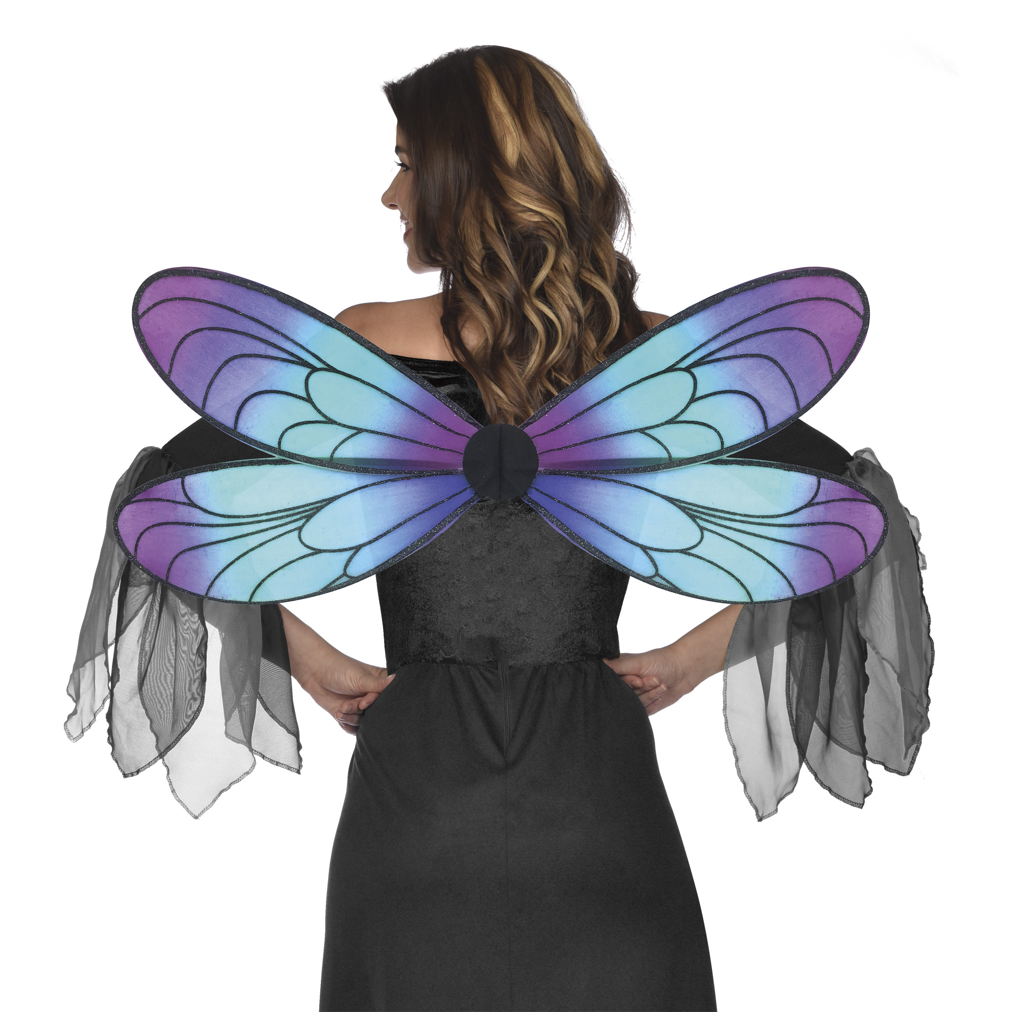 Halloween Women's Dragonfly Wings Costume Accessory, by Way to Celebrate, One Size - image 1 of 6