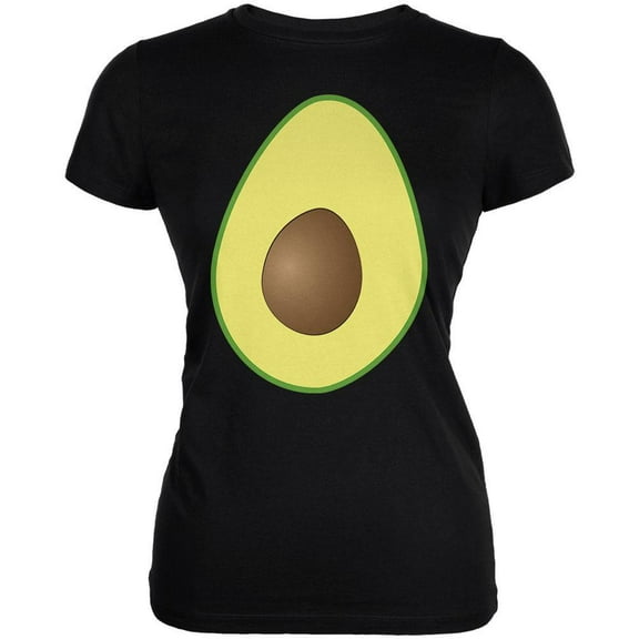 Halloween Women's Juniors Avocado Costume Short Sleeve Graphic Tee