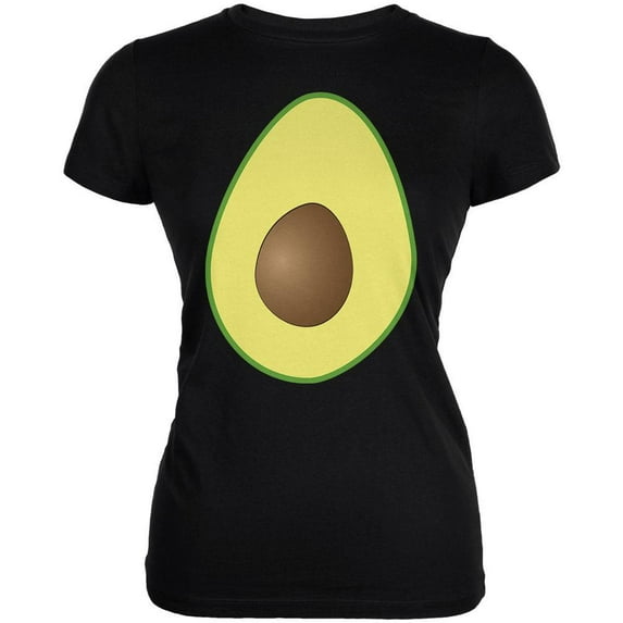 Halloween Women's Juniors Avocado Costume Short Sleeve Graphic Tee