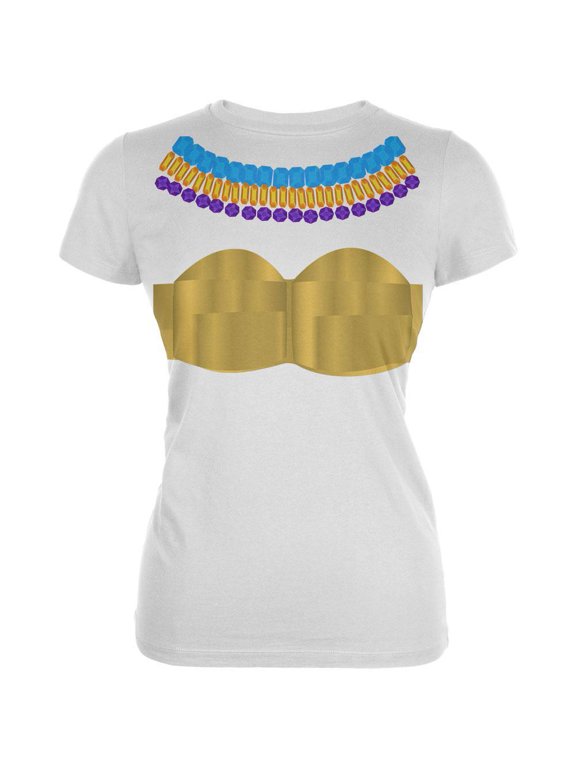 Women's Juniors Egyptian Goddess Costume Short Sleeve Graphic Tee