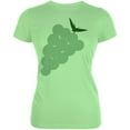 thumbnail image 1 of Halloween Women's Juniors Green Grape Costume Short Sleeve Graphic Tee, 1 of 2