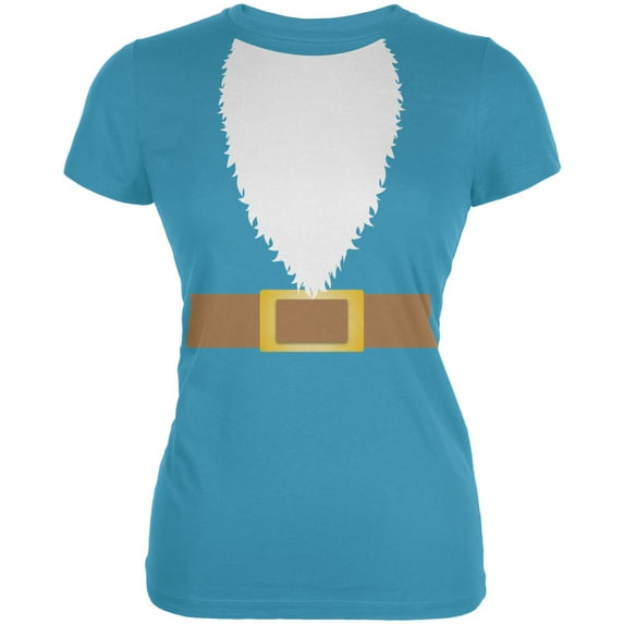 Halloween Women's Juniors Lawn Gnome Costume Short Sleeve Graphic Tee