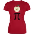 thumbnail image 1 of Halloween Women's Juniors Math Pi Costume Apple Day Short Sleeve Graphic Tee, 1 of 1