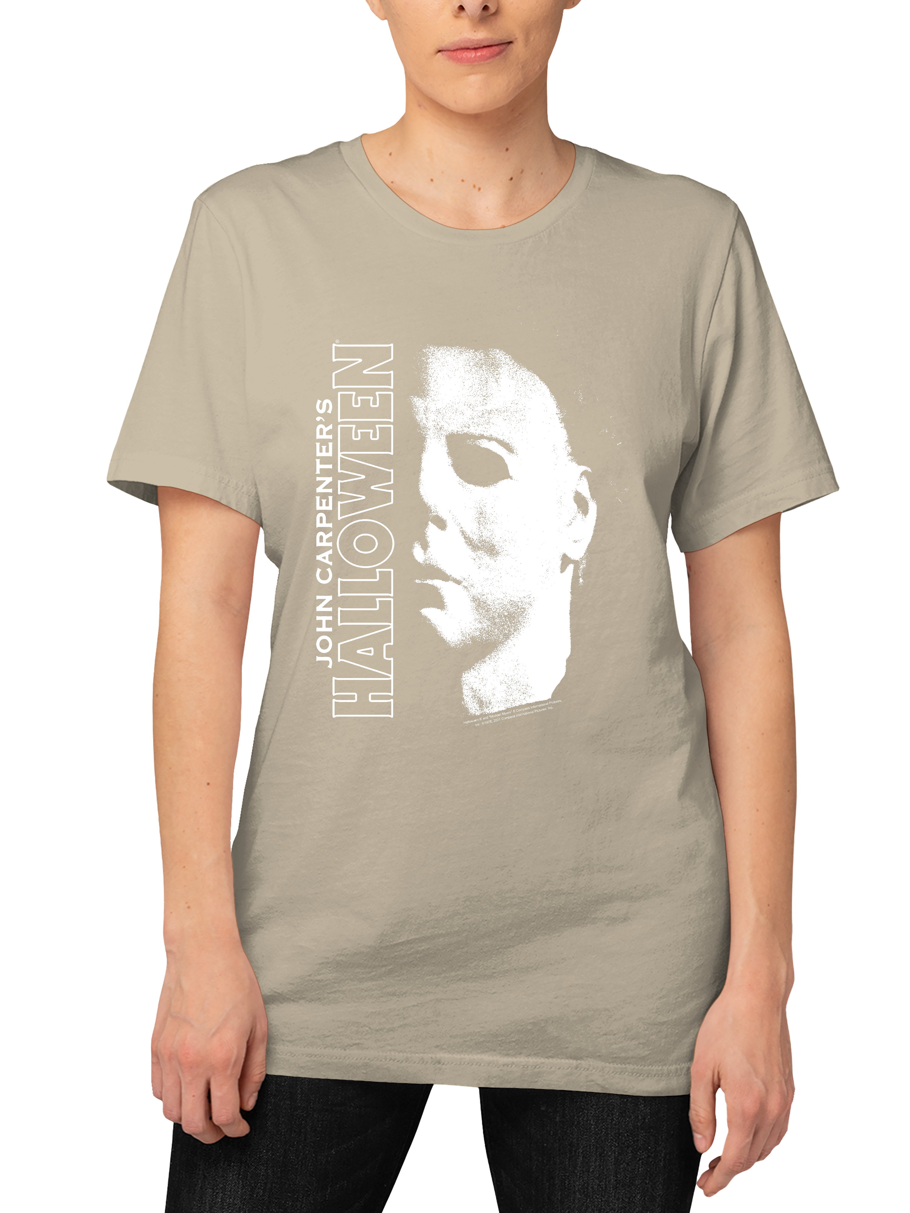 Halloween Women's Juniors Michael Myers Short Sleeve Graphic Tee