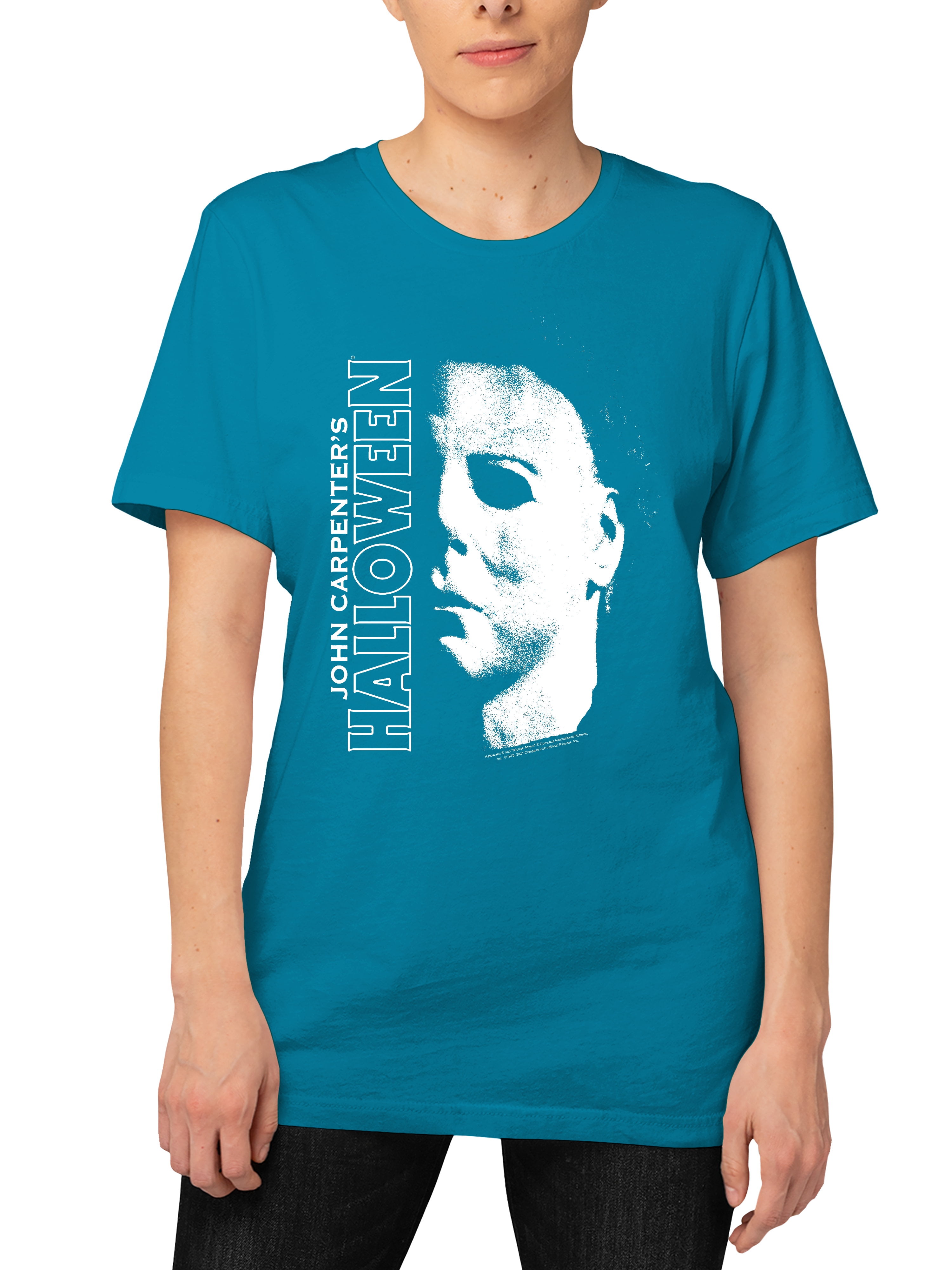 Halloween Women's Juniors Michael Myers Short Sleeve Graphic Tee