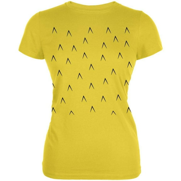 Halloween Women's Juniors Pineapple Costume Short Sleeve Graphic Tee