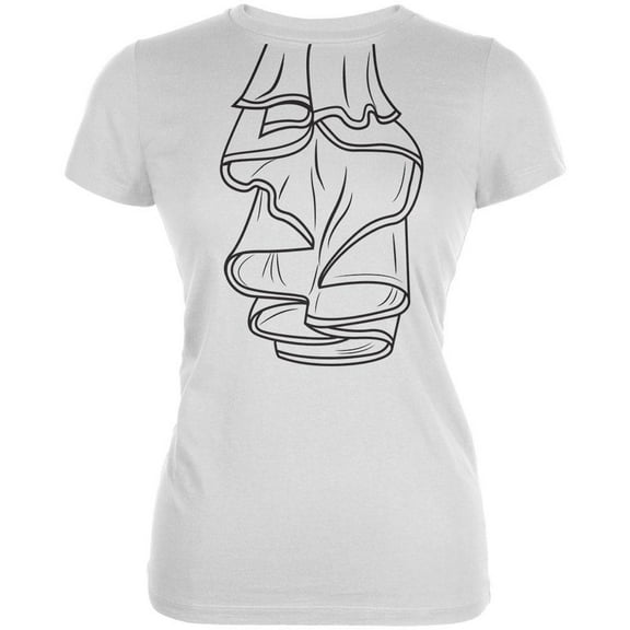 Halloween Women's Juniors Pirate Ruffle Shirt Costume Short Sleeve Graphic Tee