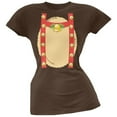 thumbnail image 1 of Halloween Women's Juniors Reindeer With Bells Costume Short Sleeve Graphic Tee, 1 of 1