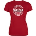 thumbnail image 1 of Halloween Women's Juniors Salsa Costume Red Short Sleeve Graphic Tee, 1 of 1