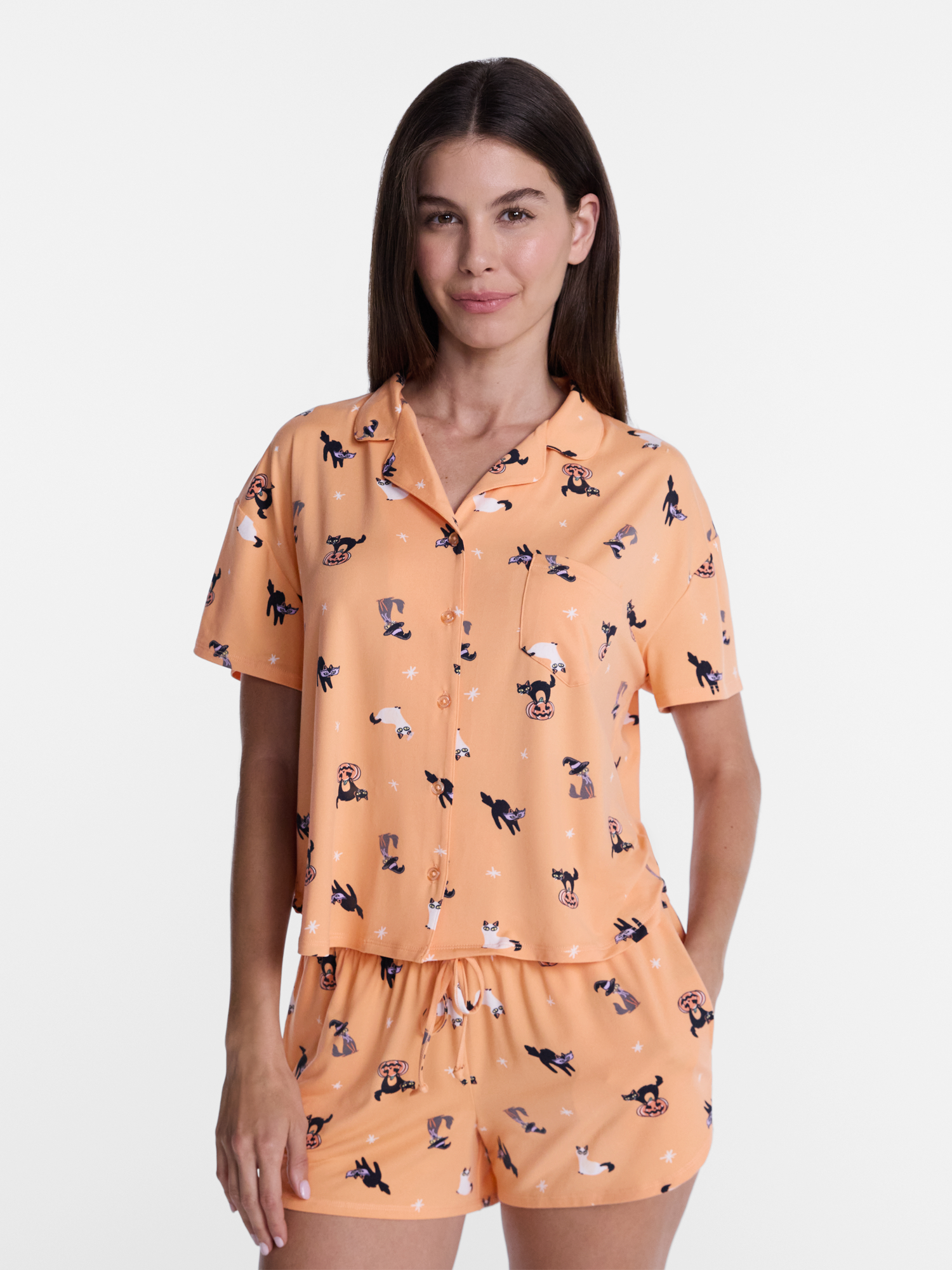 Halloween Women S Notched Top And Shorts Pajama Set From Way To Celebrate 2 Piece Sizes XS 3X: Buying Advice That Holds Up