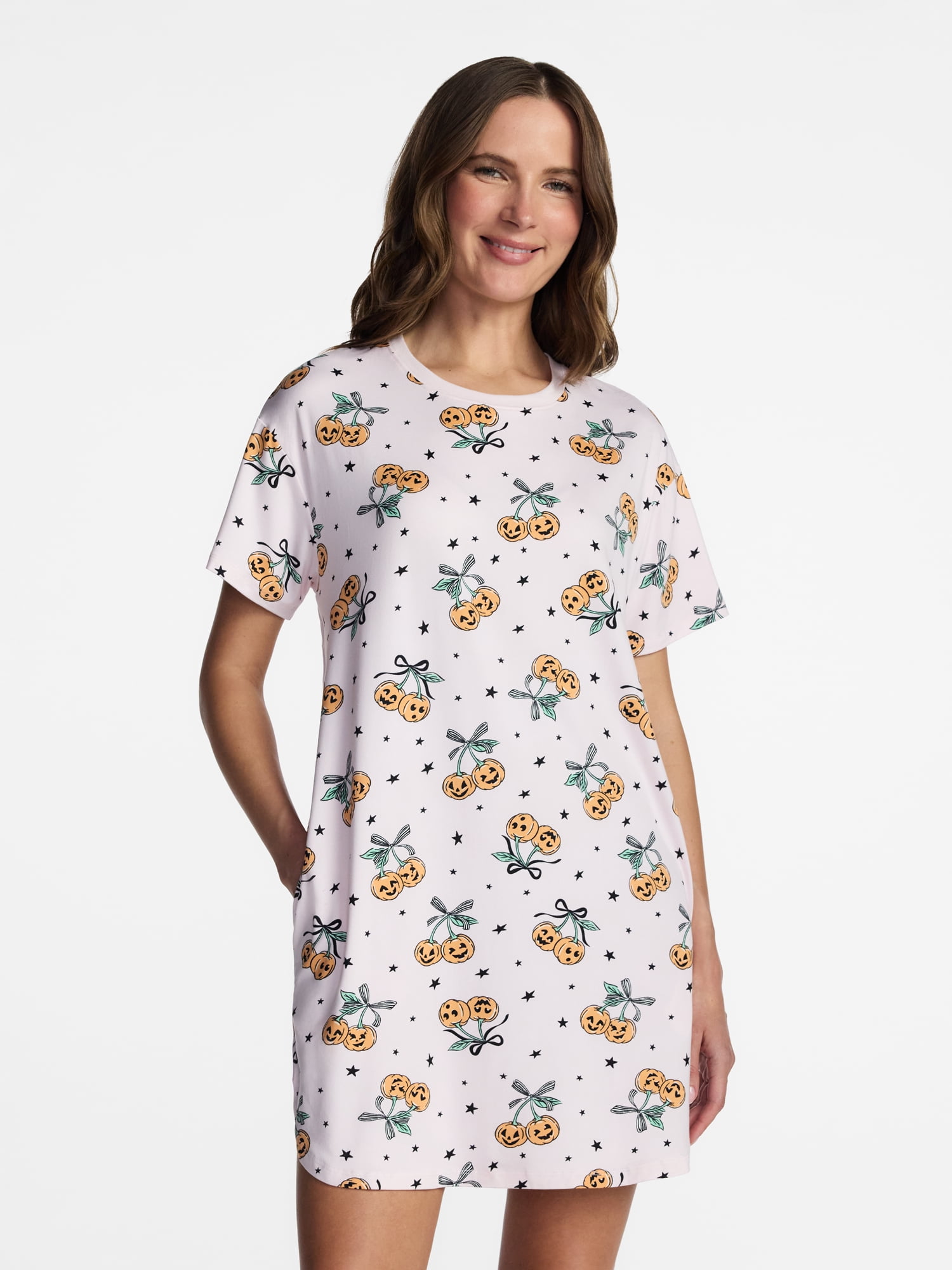 Halloween Women's Sleepshirt Top and Socks Set from Way to Celebrate, 2-Piece, Sizes XS-3X