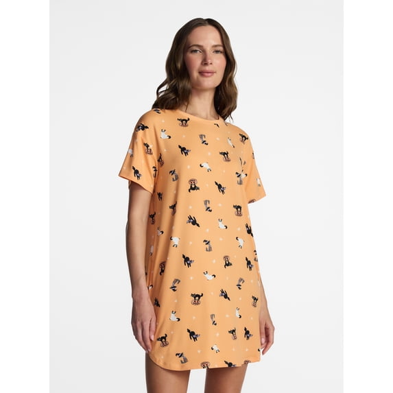 Halloween Women's Sleepshirt Top and Socks Set from Way to Celebrate, 2-Piece, Sizes XS-3X