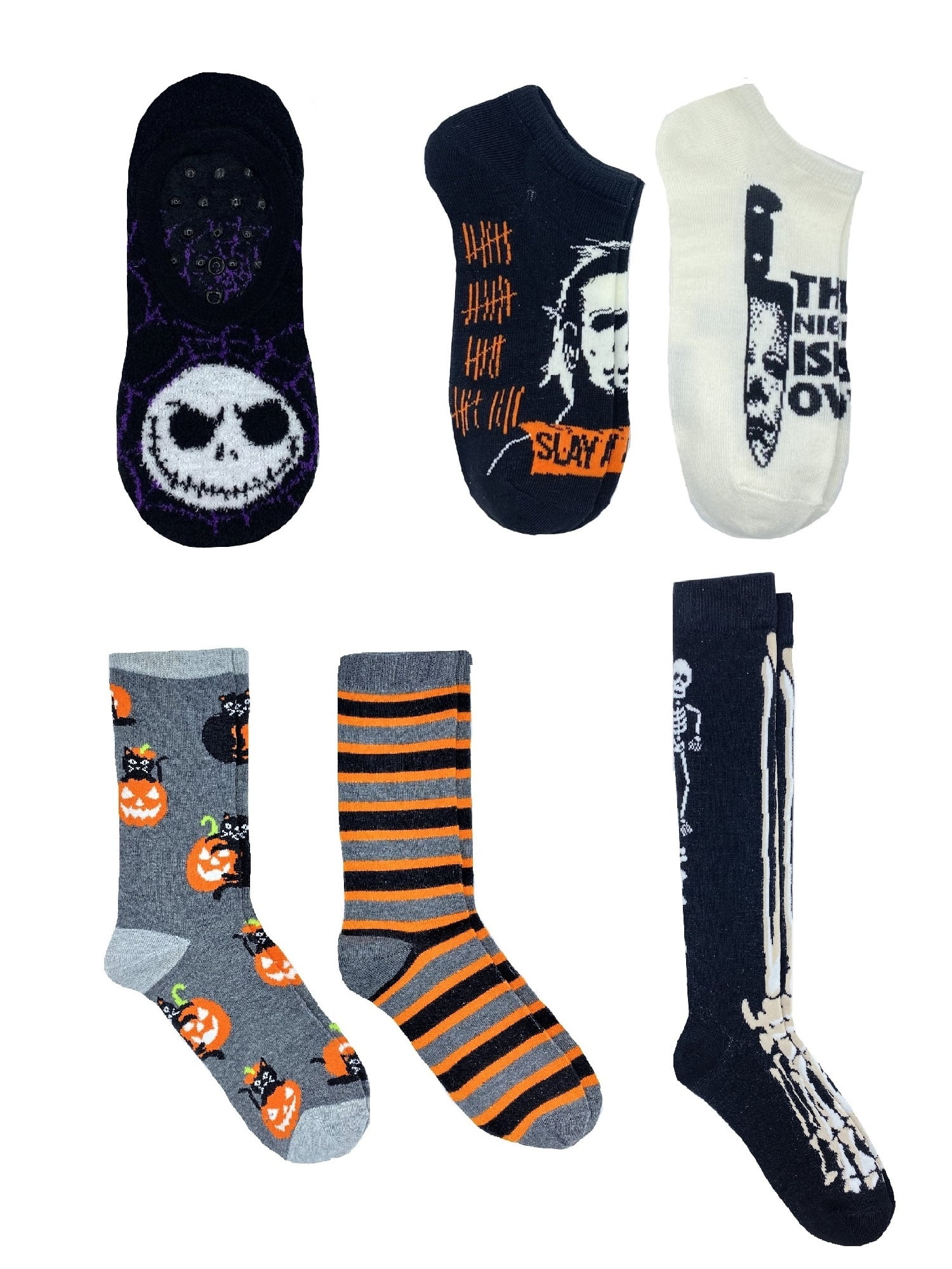 Peanuts Halloween Women's Slip-On Liner with Grippers, 1-Pack, Size 4-10 