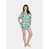 Halloween Women’s Witch Print Shorty Pajama Set from Way to Celebrate, 2-Piece, Sizes XS-