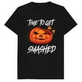 thumbnail image 1 of Halloween Womens Pumpkin Graphic Tee Horror T Shirt Tops Cotton Round-neck long-sleeved Black S-5XL, 1 of 5