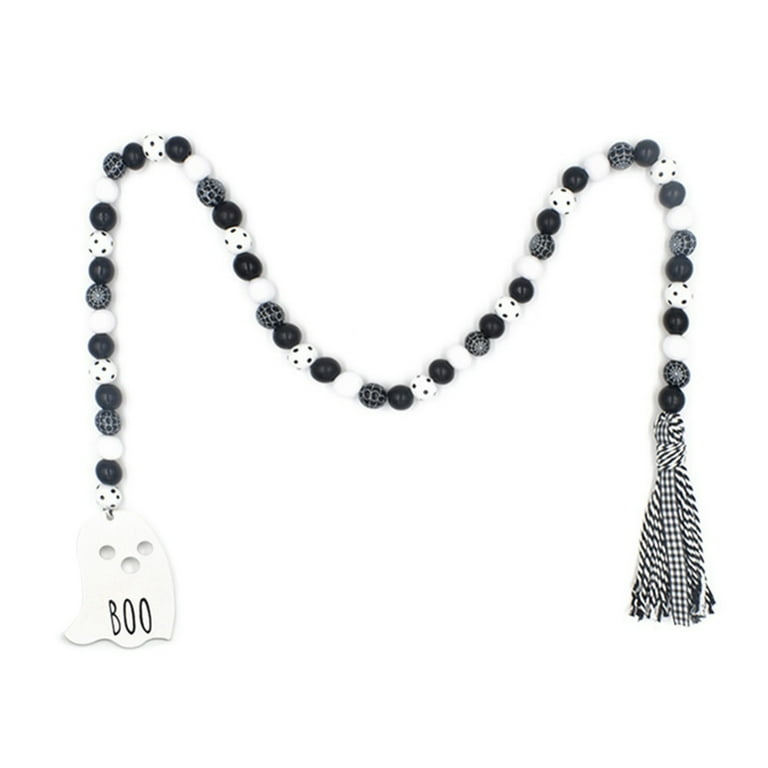 Black & White Plaid Tassel Necklace Black & White Plaid Tassel Necklace