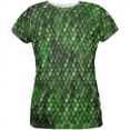 thumbnail image 1 of Halloween Wood Elf Scale Mail Armor Costume All Over Womens T Shirt Multi LG, 1 of 2