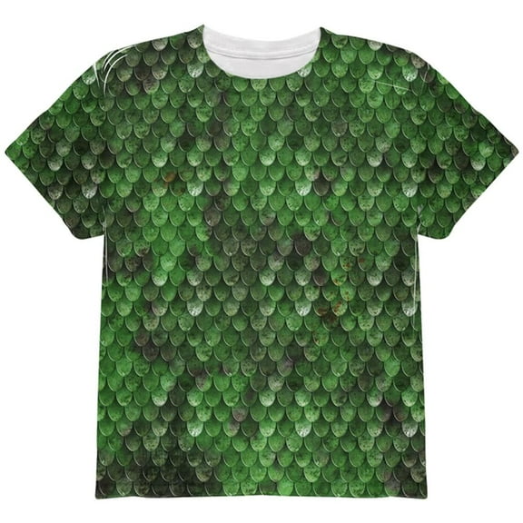 Halloween Wood Elf Scale Mail Armor Costume All Over Youth T Shirt