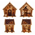 thumbnail image 1 of Halloween Wooden House 3D Rhinestone Diamond Art DIY Kit, Multi‑Style Collectible Mini Haunted House for Creating Halloween Mini Village, 1 of 4