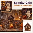 thumbnail image 1 of Halloween Wooden House 3D Rhinestone Diamond Art DIY Kit, Sparkling Gem Craft Making Set, Handmade Halloween Ornament for Adults (Ghost), 1 of 8