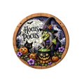 thumbnail image 1 of Halloween Wooden Jigsaw Puzzle Round Wood Grain Plaque Ornament Spooky Table Decor Witch Tabletop Holiday Party Home Decoration, 1 of 1