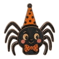 thumbnail image 1 of Halloween Wooden Tabletop Decor 1 Piece Distressed Two Tiered Spider Figurine Vintage Cute Halloween Decor for Indoor Home Party Holiday Mantel Desk Halloween Decoration Gift, 1 of 8