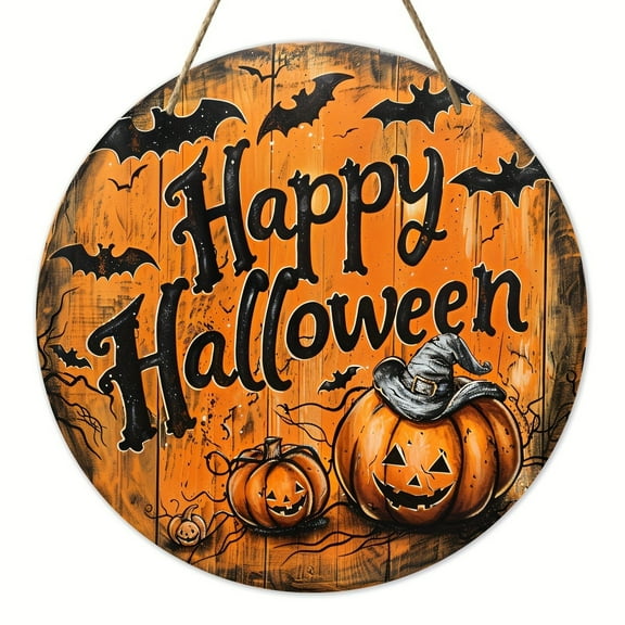 Halloween Wooden Welcome Wall Hanging Signs