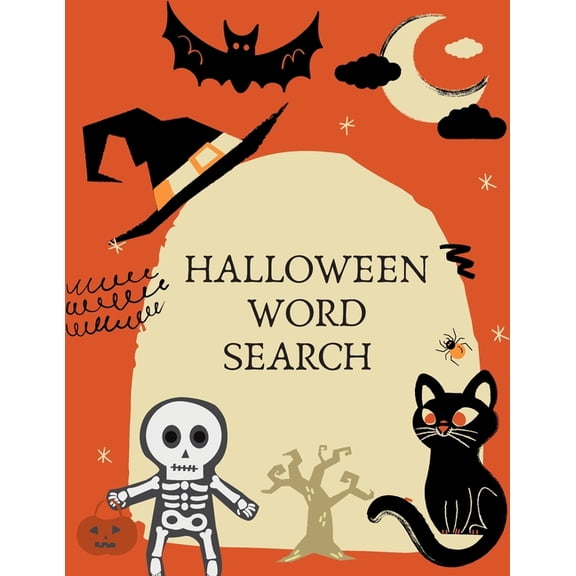 Halloween Word Search: Large Print Word Search Puzzle Book For Kids And Adults. Fall And Winter Word Search. Great for Giving Halloween Gifts for All! (Paperback)