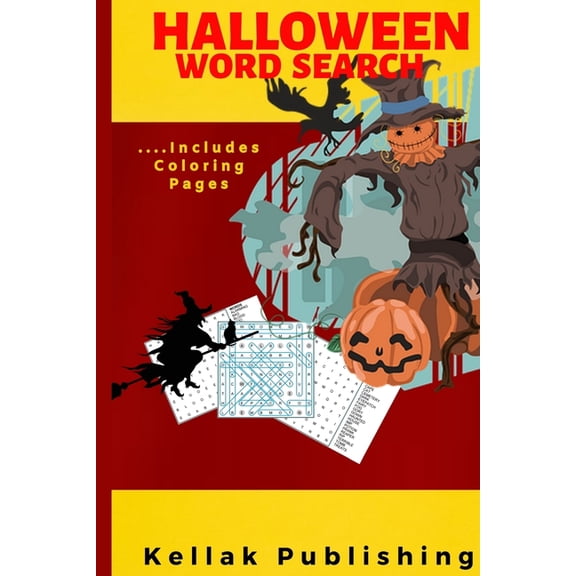 Halloween Word Search: Halloween Word Search Puzzle Book Halloween Coloring Book Pages For Older Kids Halloween gifts fo, (Paperback)
