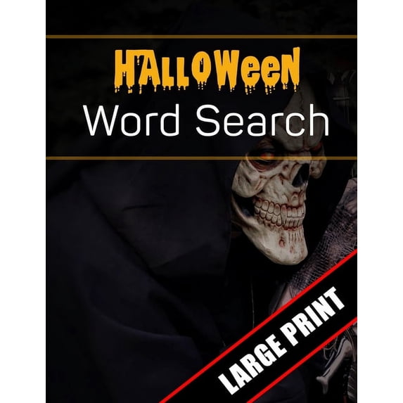 Halloween Word Search Large Print: 96 Word Search Activities for Everyone (Holiday Word Search) (Paperback)(Large Print)