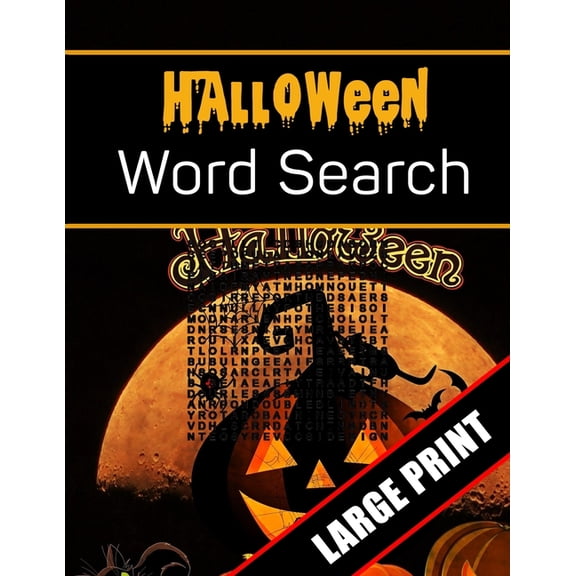 Halloween Word Search Large Print: 96 Word Search Activities for Everyone (Holiday Word Search)