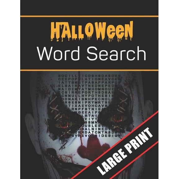 Halloween Word Search Large Print : 96 Word Search Activities for Everyone (Holiday Word Search) (Paperback)
