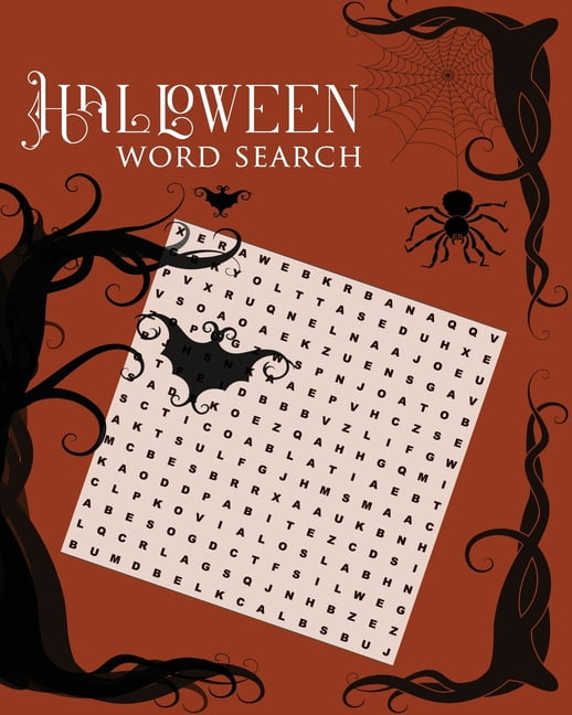 Halloween Word Search: Large print word search puzzle book, (Paperback)