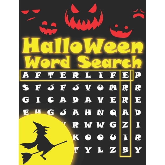 Halloween Word Search: Perfect 2in1 Halloween Gift for Kids: Word Search Puzzles and Mazes Activity Book., (Paperback)
