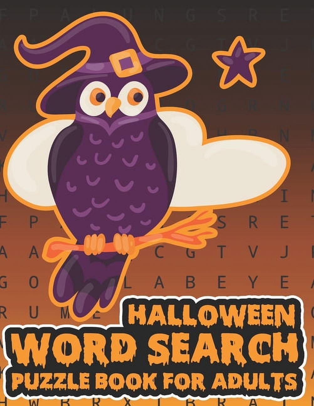 Halloween Word Search Puzzle Book For Adults: Large Print Spooky Word ...