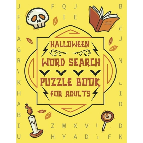 Halloween Word Search Puzzle Book For Adults: Large Print Word Search Activity Books (Paperback)