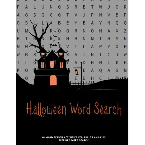 Halloween Word Search: Puzzles Activity Book, Fun For Kids & Adults, Puzzle Activities Gift, 50 Pages Brain Game With So, (Paperback)