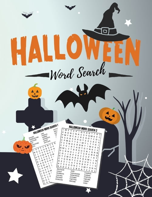Halloween Word Search: Spooky and Funny Word Search Trick or Treat Puzzle Book Perfect for Gift, (Paperback)