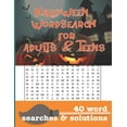 thumbnail image 1 of Halloween Wordsearch: For Adults and Teens (Paperback), 1 of 1