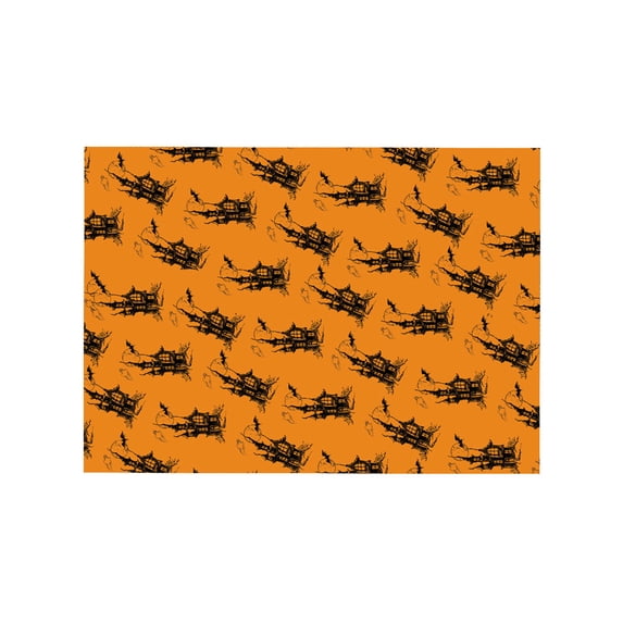 Halloween Wrapping Paper, Assorted Spider Star Castle Pattern Design Art Craft Paper for DIY Crafts, Party Gift Decorations, 1 Sheet