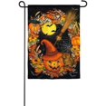 thumbnail image 1 of Halloween Wreath Garden Flag 2 Sided, 1 of 2