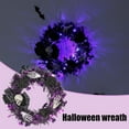 thumbnail image 1 of Halloween Wreath Gothic Wreath Skeleton Hand Design Roses Great For Holiday Parties Front Doors Wall Displays Halloween Solar Christmas Wreath Christmas Wreath with Stand for Front Door outside, 1 of 7