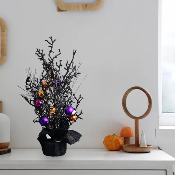 Halloween Wreaths for Front Door Artificial Skull Halloween Door Wreath Black Grapevine Wreath with Pumpkin Rose Ribbon Bat Wreath Spooky Decor for Front Door Wall Window Home Party, White, 2.95in