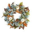 thumbnail image 1 of Halloween Wreaths for Front Door Halloween Thanksgiving Simulation Flower Wreath Frost Leaf Pumpkin Pendant Door Decoration Window Layout Props, 1 of 9