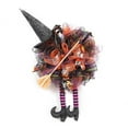 thumbnail image 1 of Halloween Wreaths for Front Door, Halloween Wreath with Witch Hat Witches Legs Halloween Home Party Decorations, 1 of 7
